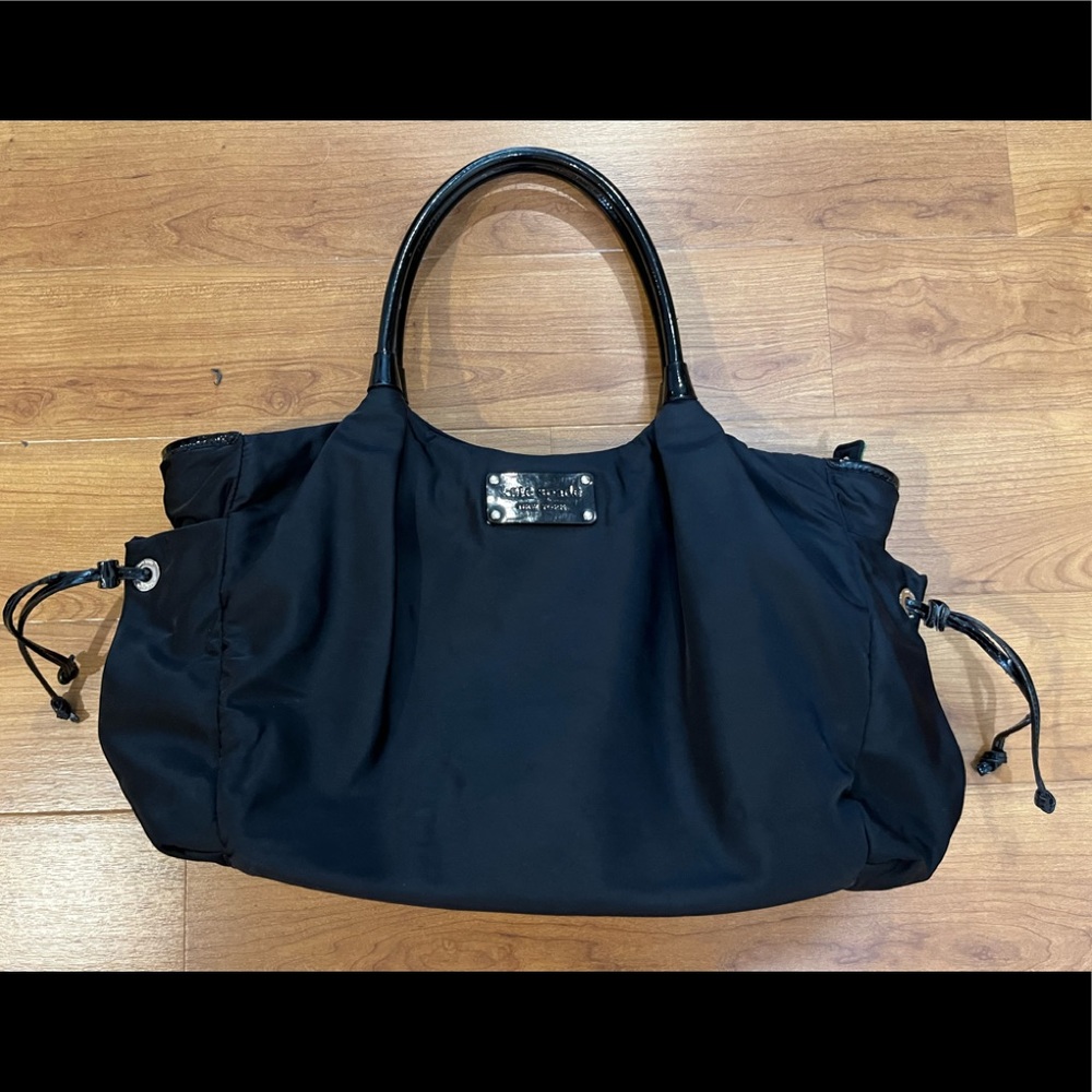Kate Spade Stevie Patent & Canvas Tote Bag